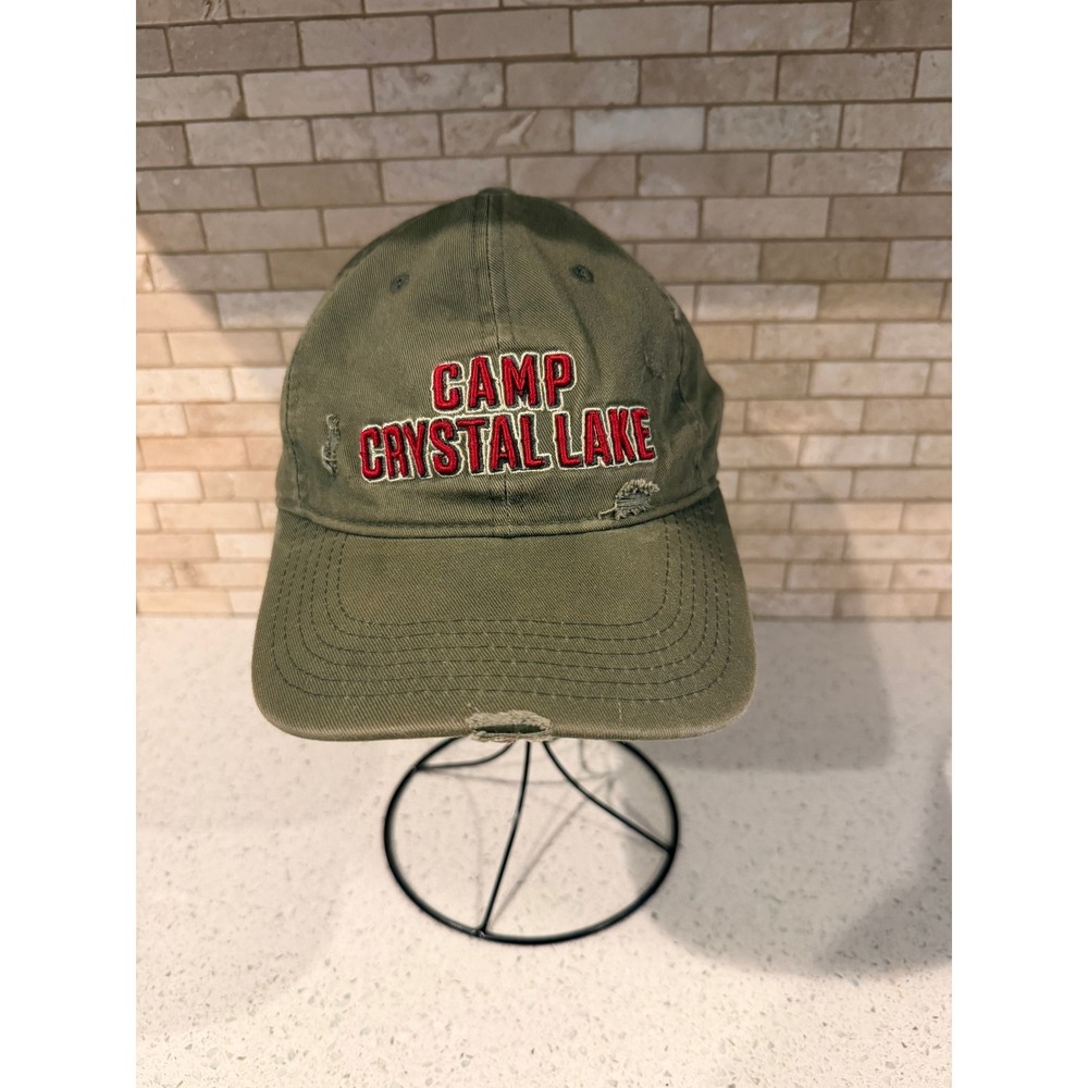 Friday the 13th Camp Crystal Lake Jason Distressed Strapback Hat